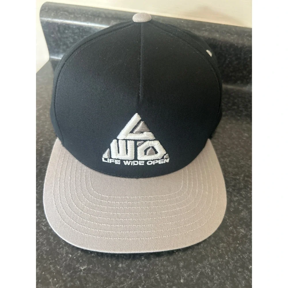 Life Wide Open CBoys TV Snapback Hat Black Grey Flat Brim Kids/Adult LWO